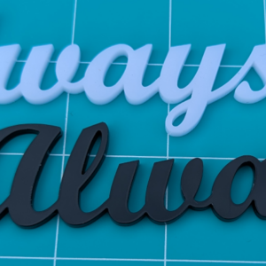 "Always" acrylic perspective - 110mm