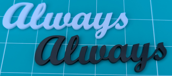 "Always" acrylic perspective - 110mm
