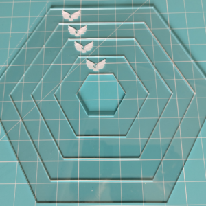 Hexagon 12x12 acrylic templates