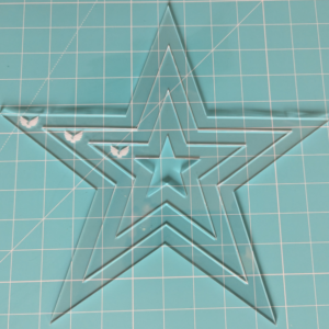 Star 12x12 acrylic templates