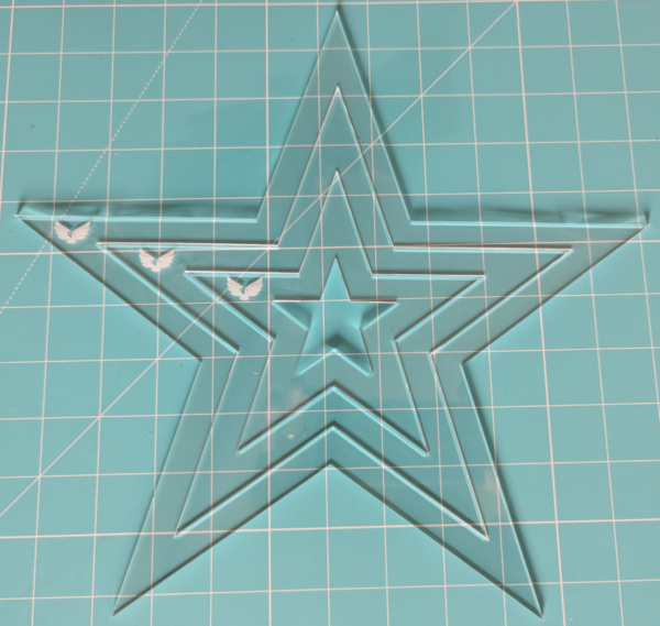 Star 12x12 acrylic templates